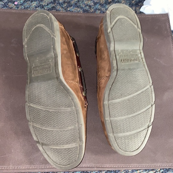 SPERRY TOP-SIDER MEN'S LEEWARD BROWN BOAT SHOES Size 10 - Picture 5 of 9